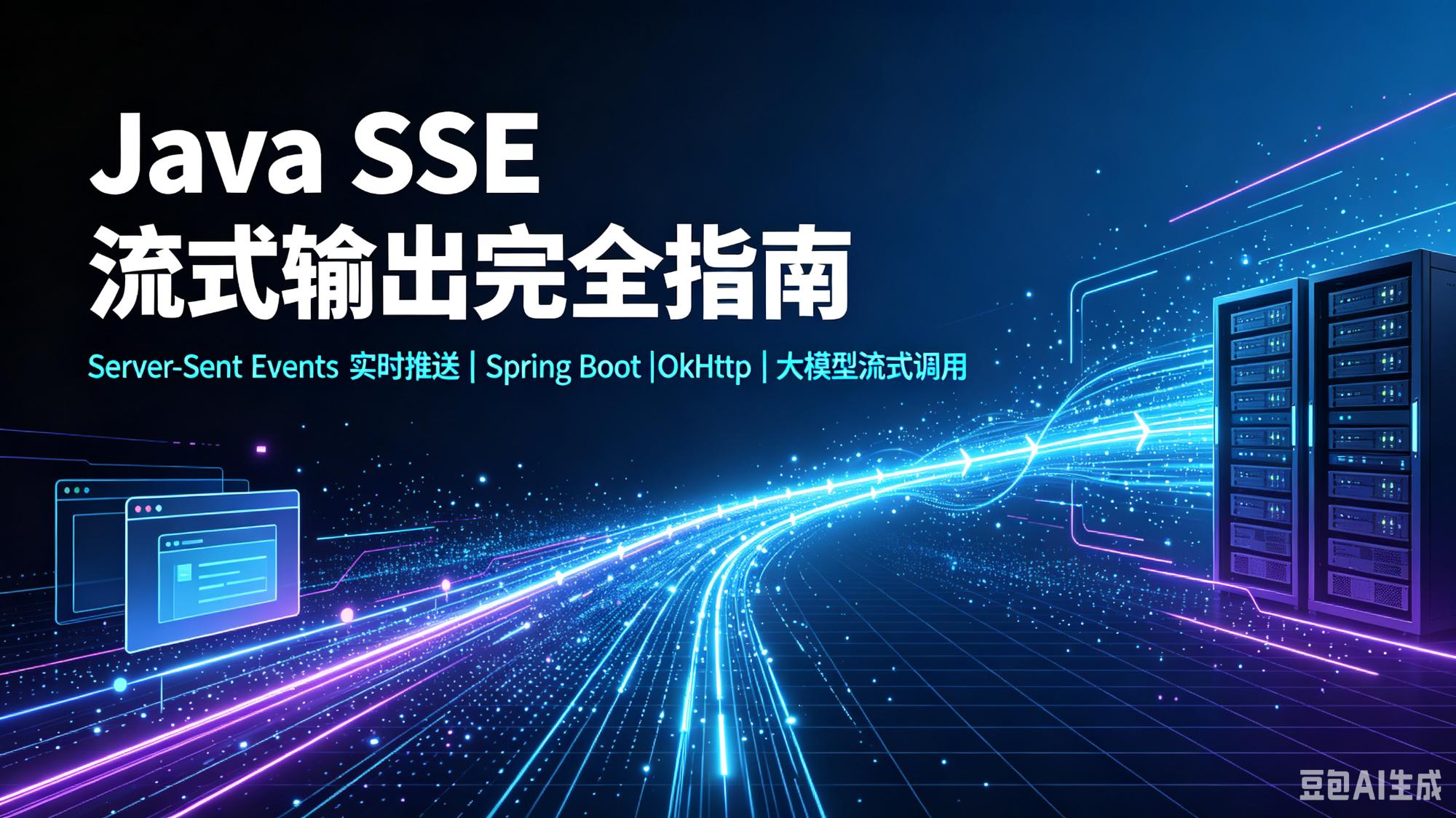 Java 中 SSE (Server-Sent Events) 流式输出与调用完全指南